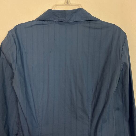 B Works Vintage Y2K Blue Button Down Long Sleeve Top Size Small - Picture 7 of 11
